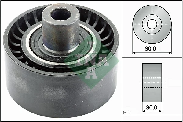 Deflection/Guide Pulley, V-ribbed belt